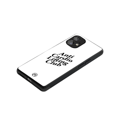 anti cardio lifting club back phone cover | glass case for nothing phone 1