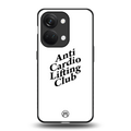 anti cardio lifting club back phone cover | glass case for oneplus nord 3