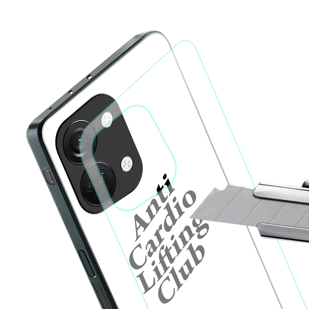 anti cardio lifting club back phone cover | glass case for oneplus nord 3