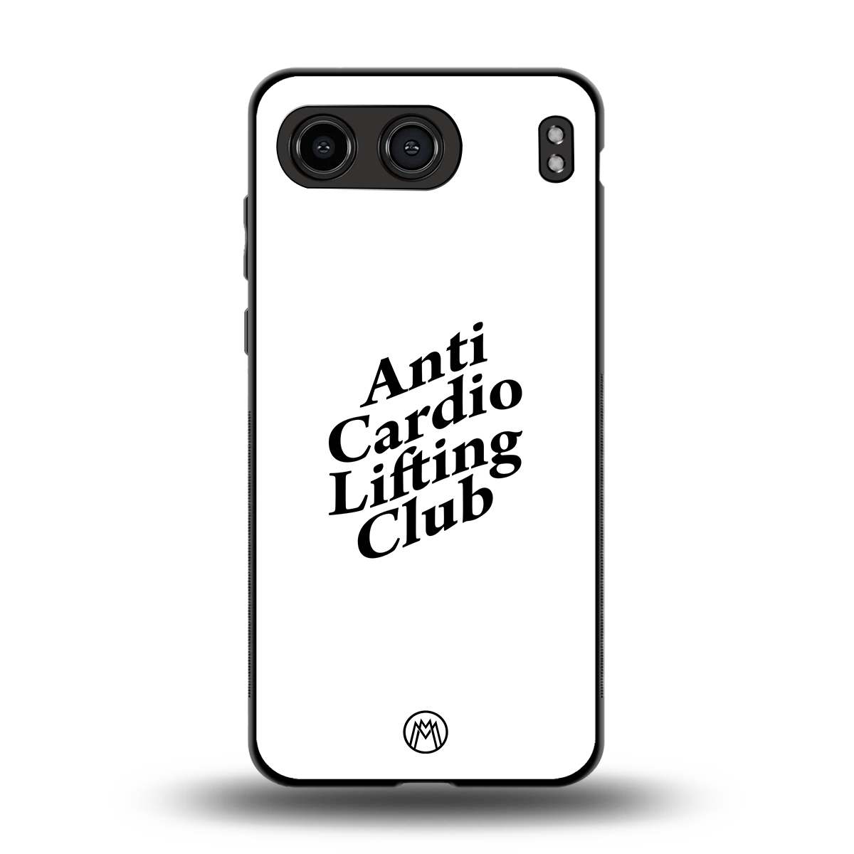 anti cardio lifting club back phone cover | glass case for oneplus nord 4