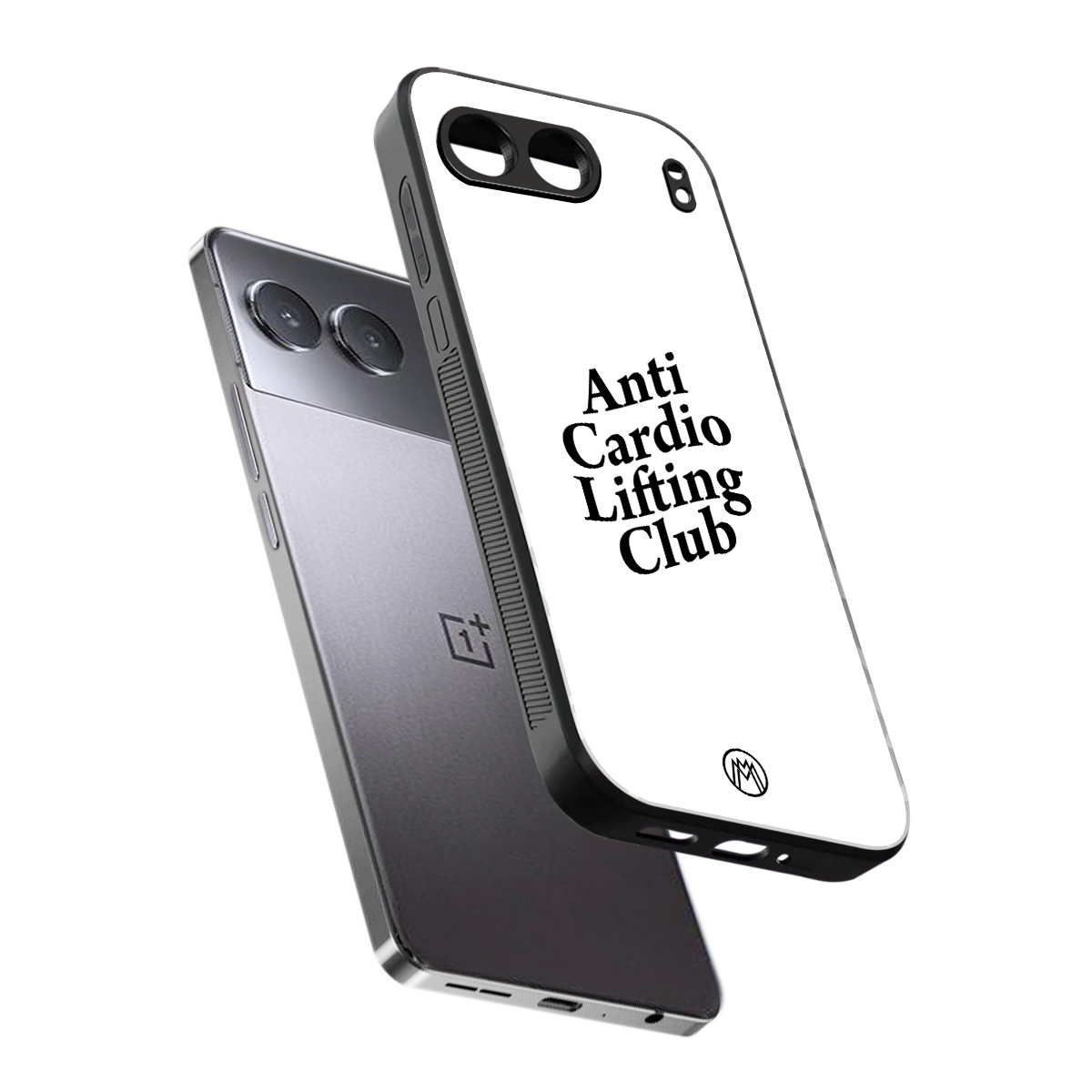 anti cardio lifting club back phone cover | glass case for oneplus nord 4