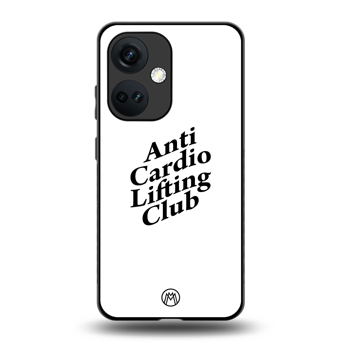 anti cardio lifting club back phone cover | glass case for oneplus nord ce 3