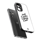 anti cardio lifting club back phone cover | glass case for oneplus nord ce 3