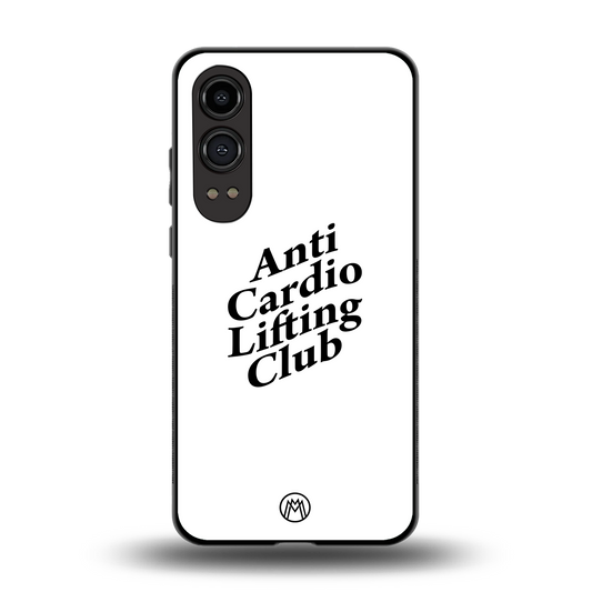 anti cardio lifting club back phone cover | glass case for oneplus nord ce 4 lite