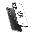 anti cardio lifting club back phone cover | glass case for oneplus nord ce 4 lite