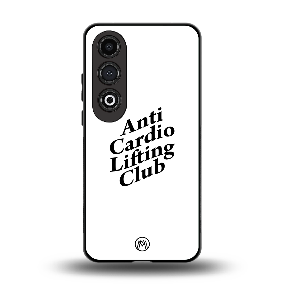 anti cardio lifting club back phone cover | glass case for oneplus nord ce 4