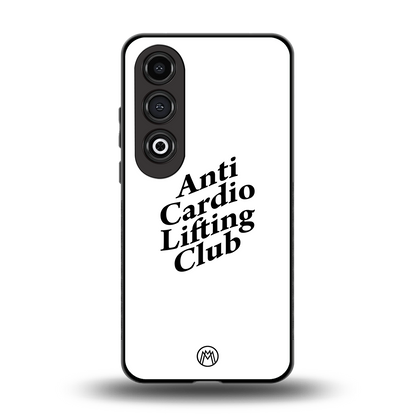 anti cardio lifting club back phone cover | glass case for oneplus nord ce 4
