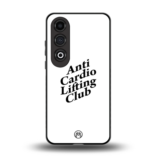 anti cardio lifting club back phone cover | glass case for oneplus nord ce 4