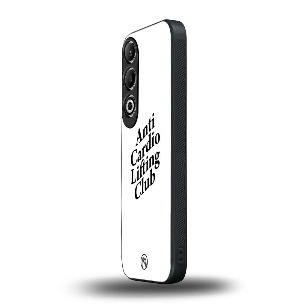 anti cardio lifting club back phone cover | glass case for oneplus nord ce 4