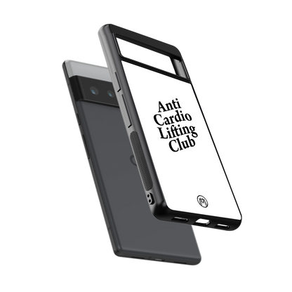 anti cardio lifting club back phone cover | glass case for google pixel 6 pro