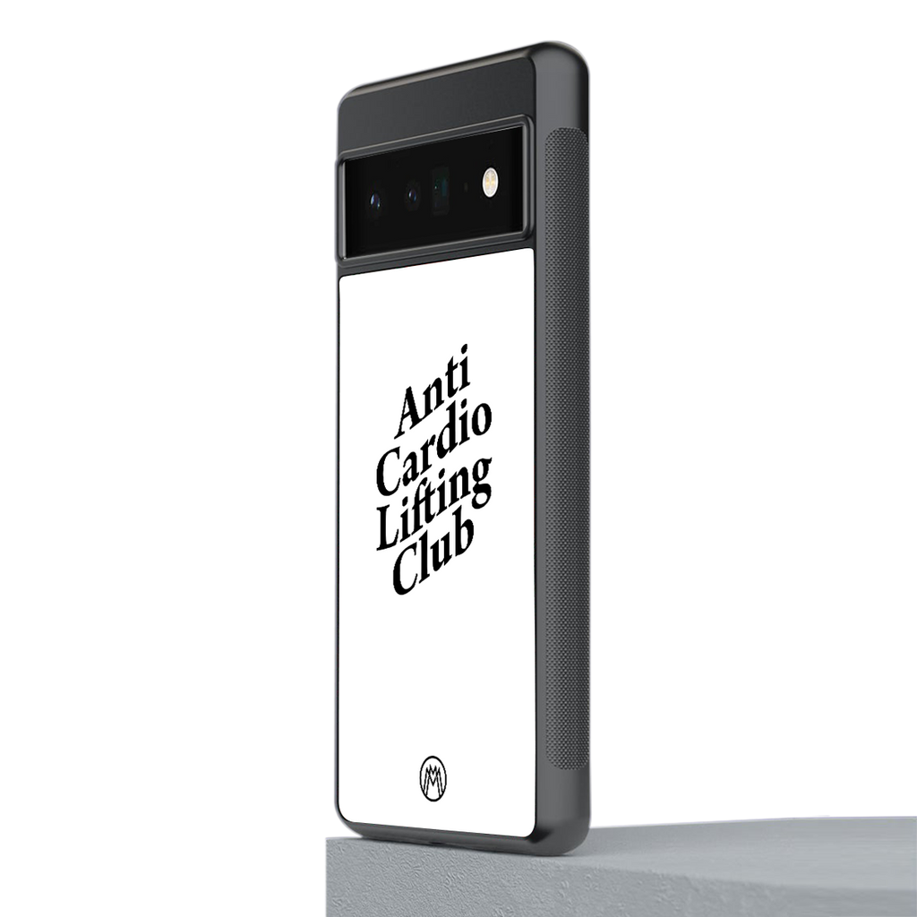 anti cardio lifting club back phone cover | glass case for google pixel 6 pro