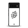 anti cardio lifting club back phone cover | glass case for google pixel 6