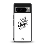 anti cardio lifting club back phone cover | glass case for google pixel 8 pro