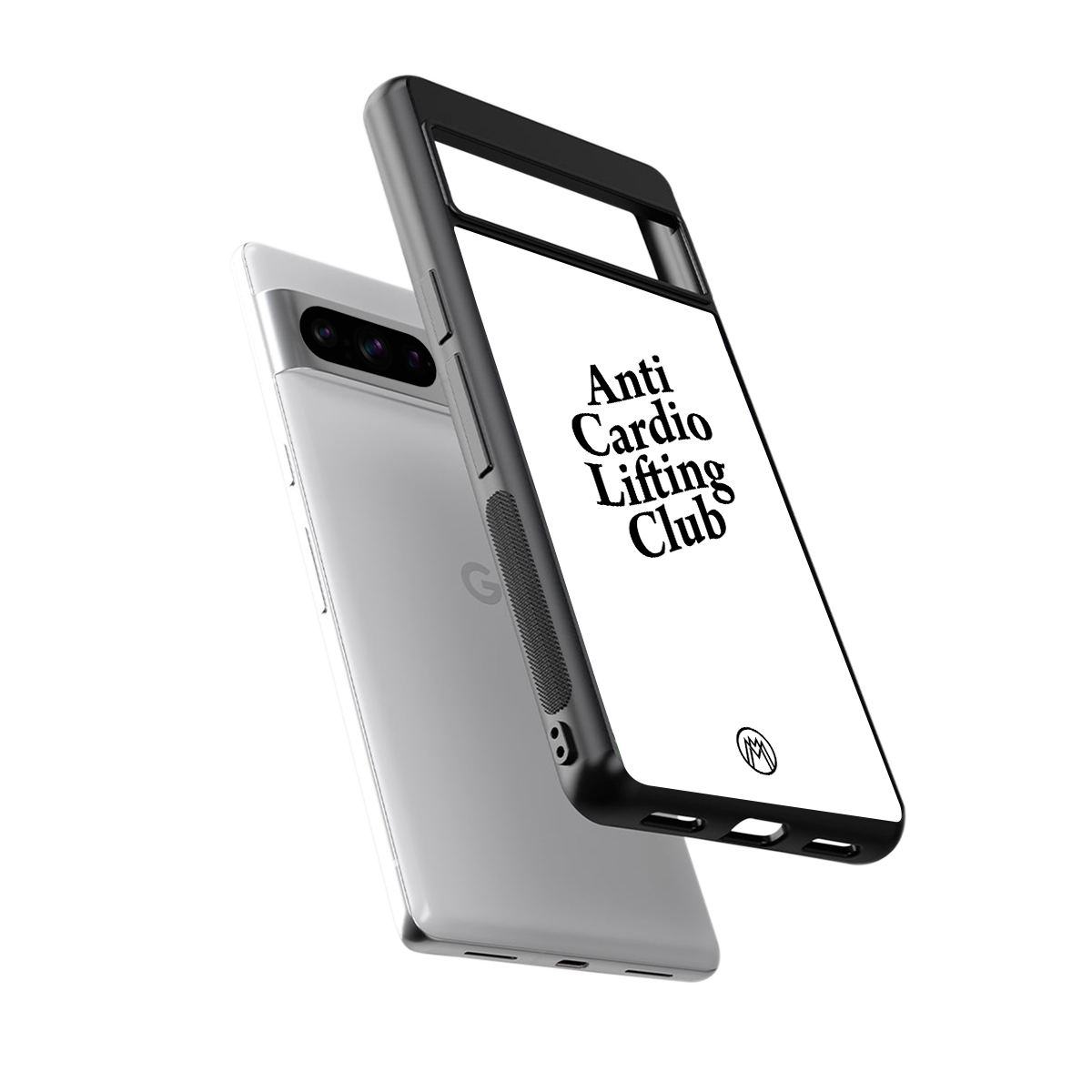 anti cardio lifting club back phone cover | glass case for google pixel 8 pro