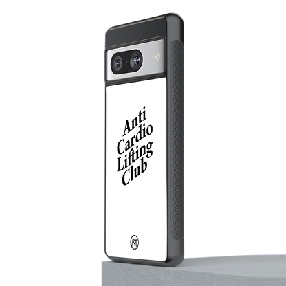 anti cardio lifting club back phone cover | glass case for Google Pixel 8
