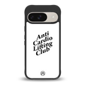 anti cardio lifting club back phone cover | glass case for google pixel 9