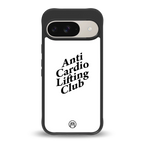 anti cardio lifting club back phone cover | glass case for google pixel 9