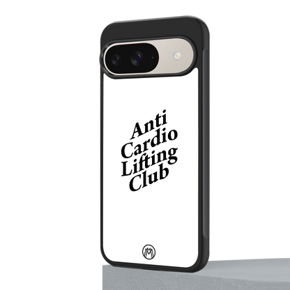 anti cardio lifting club back phone cover | glass case for google pixel 9