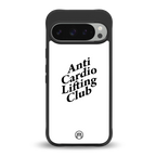 anti cardio lifting club back phone cover | glass case for google pixel 9 pro