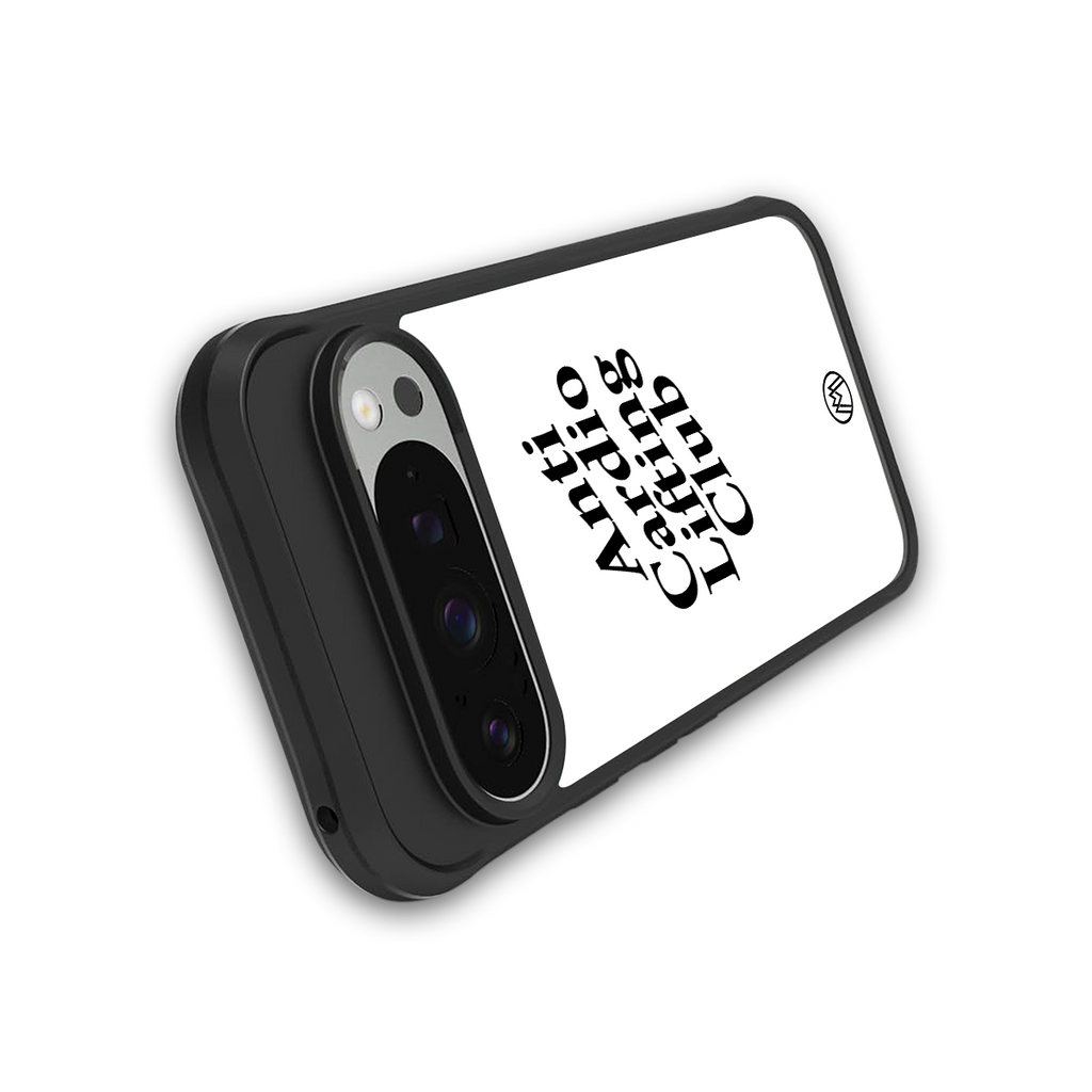 anti cardio lifting club back phone cover | glass case for google pixel 9 pro xl