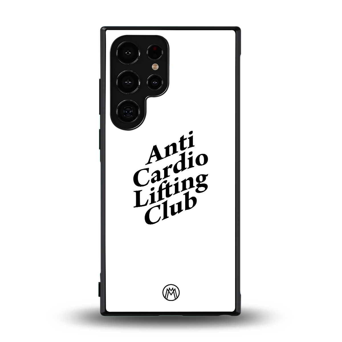 anti cardio lifting club back phone cover | glass case for samsung galaxy s24 ultra