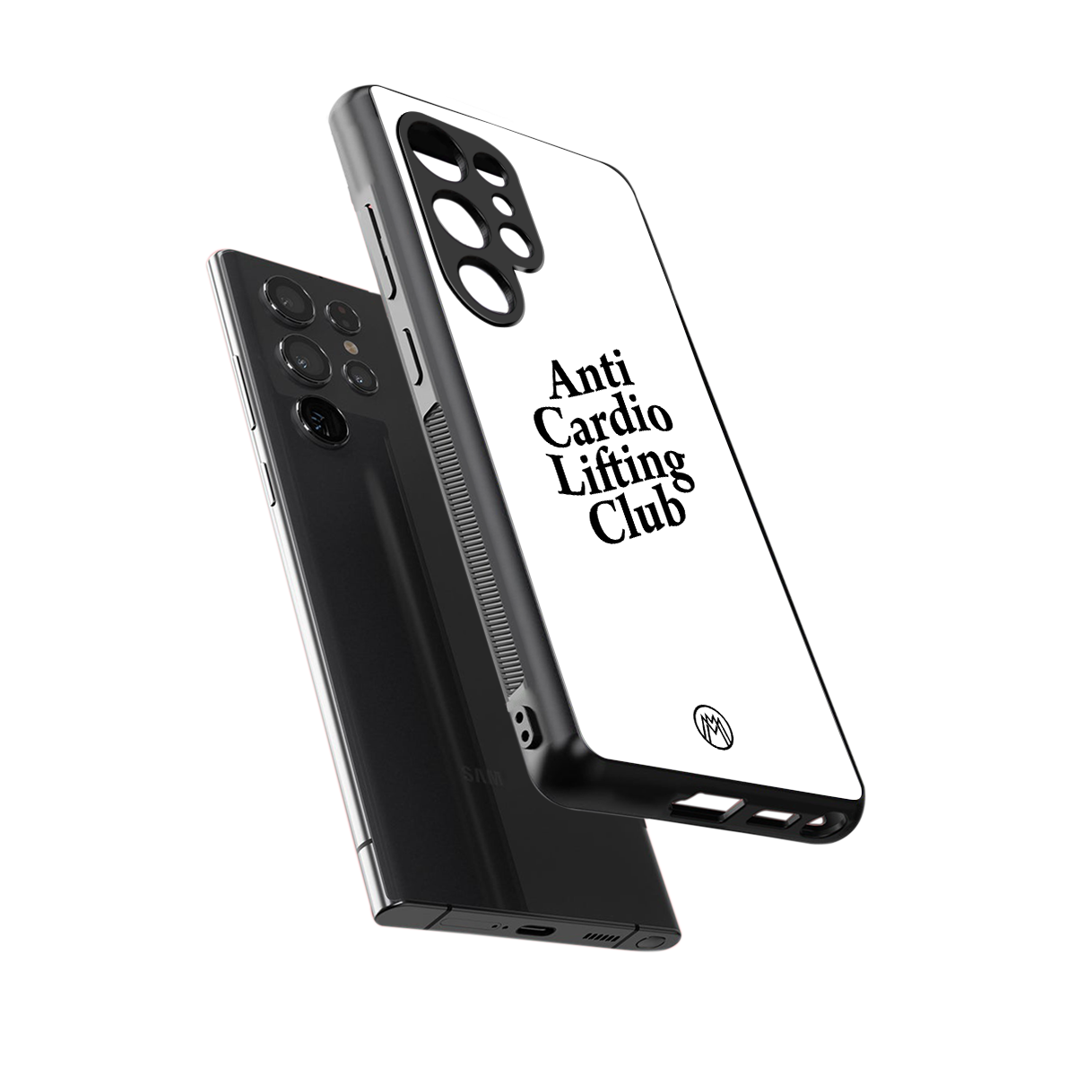 anti cardio lifting club back phone cover | glass case for samsung galaxy s25 ultra