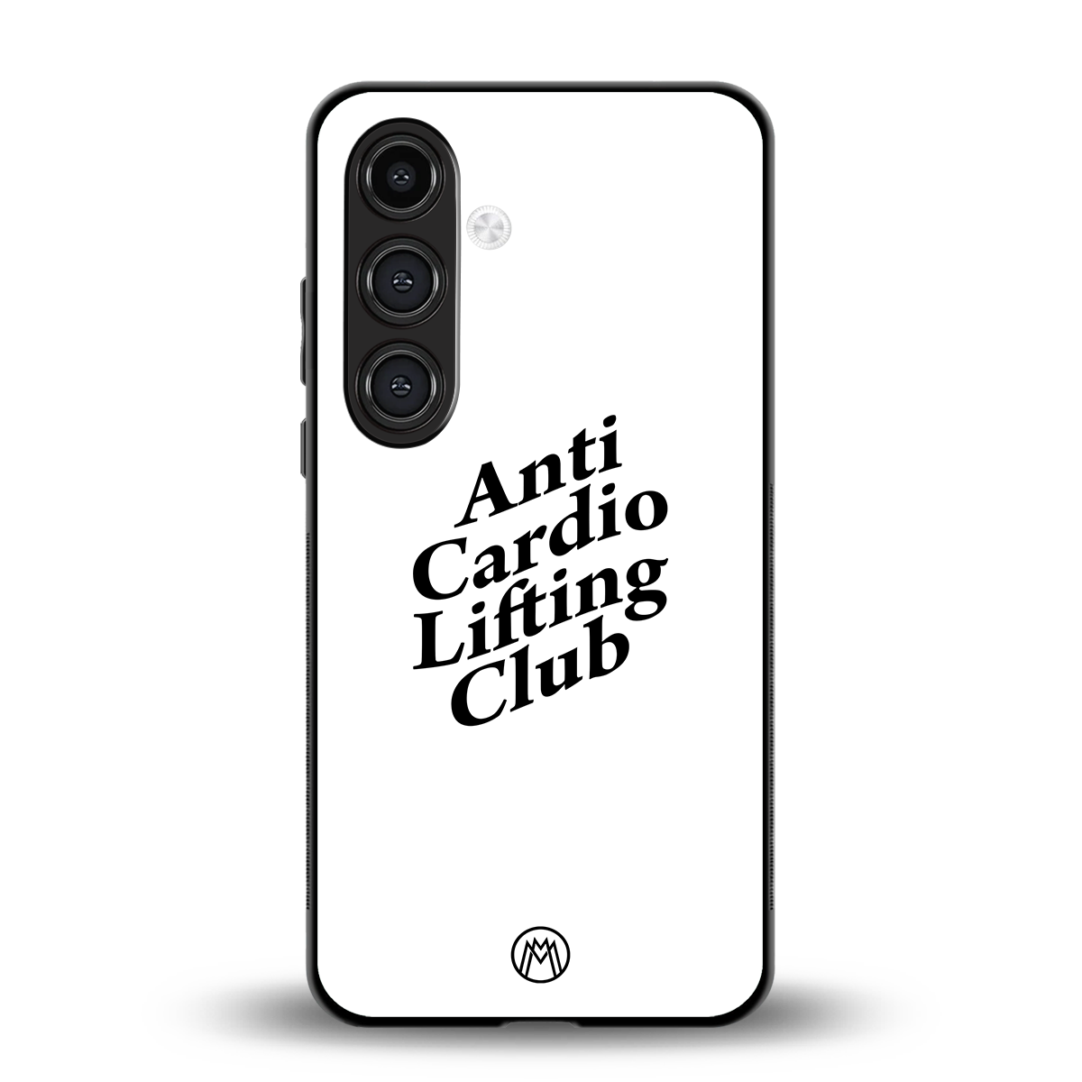 anti cardio lifting club back phone cover | glass case for samsung galaxy s24 fe