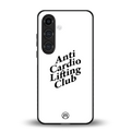anti cardio lifting club back phone cover | glass case for samsung galaxy s24 plus