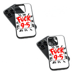Trendy Glass Back Mobile Case for iPhone, Samsung, Redmi, OnePlus, Google Pixel, Motorola