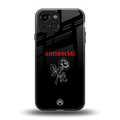 anti social black back phone cover | glass case for iphone 13 mini