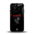 anti social black back phone cover | glass case for iphone 13