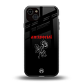 anti social black back phone cover | glass case for iphone 14 plus