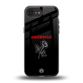 anti social black back phone cover | glass case for iphone 16e