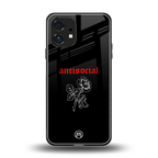anti social black back phone cover | glass case for nothing phone 1