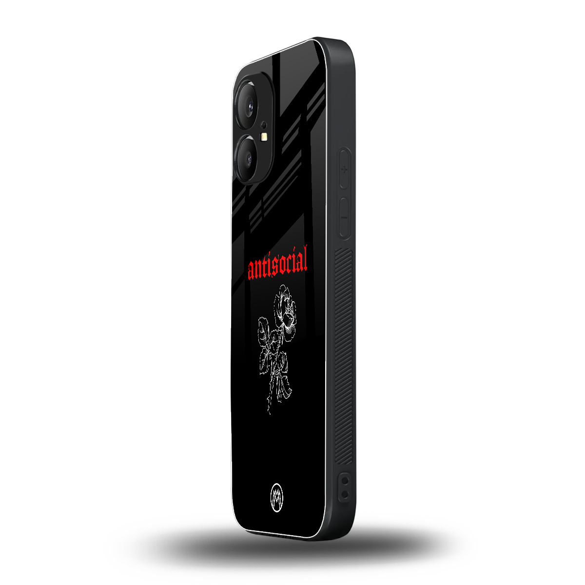 anti social black back phone cover | glass case for nothing phone 1