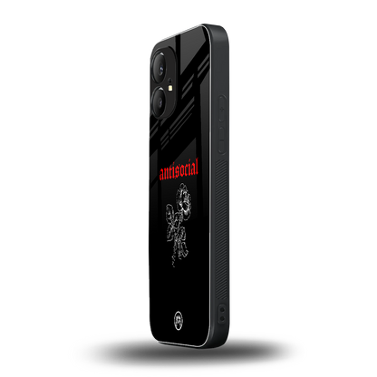 anti social black back phone cover | glass case for nothing phone 1