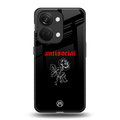 anti social black back phone cover | glass case for oneplus nord 3