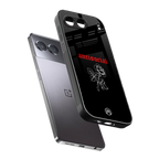 anti social black back phone cover | glass case for oneplus nord 4