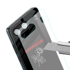 anti social black back phone cover | glass case for oneplus nord 4