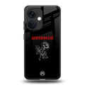 anti social black back phone cover | glass case for oneplus nord ce 3