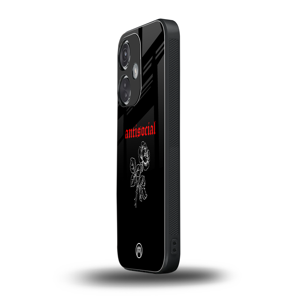 anti social black back phone cover | glass case for oneplus nord ce 3