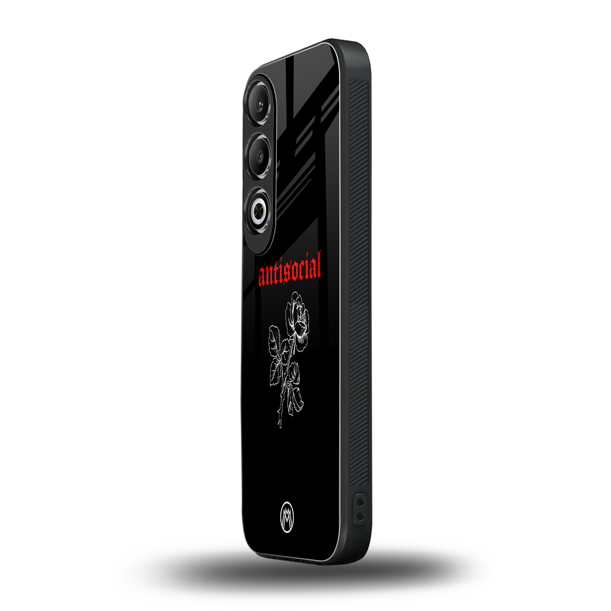 anti social black back phone cover | glass case for oneplus nord ce 4