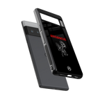 anti social black back phone cover | glass case for google pixel 6 pro
