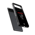 anti social black back phone cover | glass case for google pixel 6