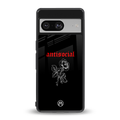 anti social black back phone cover | glass case for Google Pixel 8