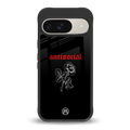 anti social black back phone cover | glass case for google pixel 9