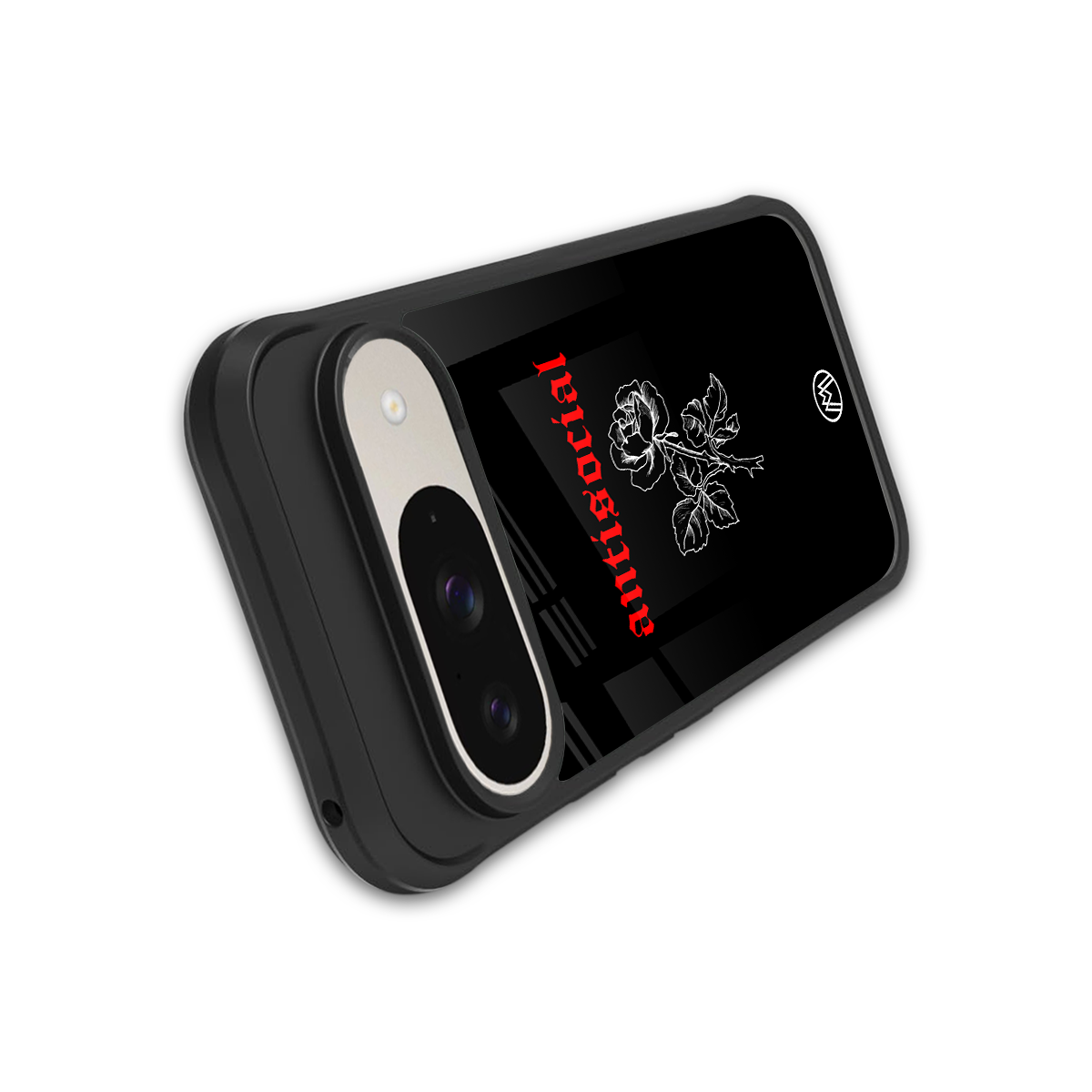 anti social black back phone cover | glass case for google pixel 9