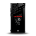 anti social black back phone cover | glass case for samsung galaxy s23 ultra