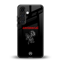 anti social black back phone cover | glass case for samsung galaxy s23