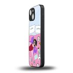 anti social chick girl back phone cover | glass case for iphone 13 mini